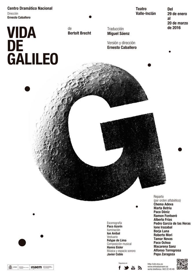 VIDA DE GALILEO de Bertolt Brecht en el Teatro Valle-Inclán