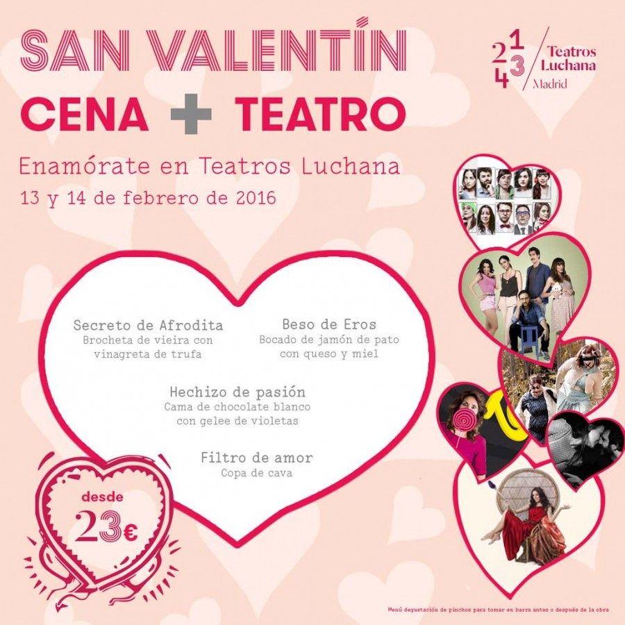 Programación especial de San Valentin en los Teatros Luchana