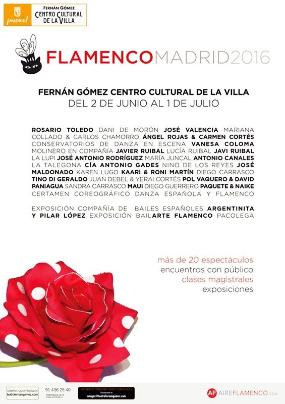 FLAMENCO MADRID 2016 en el Teatro Fernán Gómez