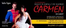 CARMEN DE BIZET – Ballet Flamenco de Madrid en el Teatro Fígaro