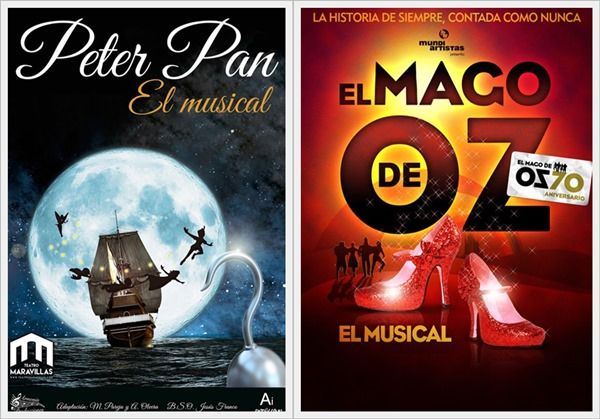 EL MAGO DE OZ, EL MUSICAL y PETER PAN, EL MUSICAL