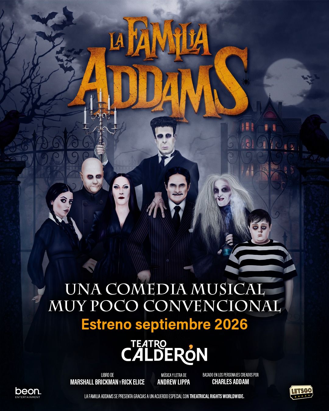 LA FAMILIA ADDAMS el Musical en el Teatro Calderón