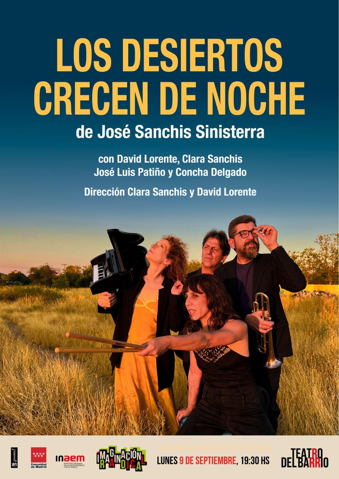 LOS DESIERTOS CRECEN DE NOCHE en el Teatro del Barrio