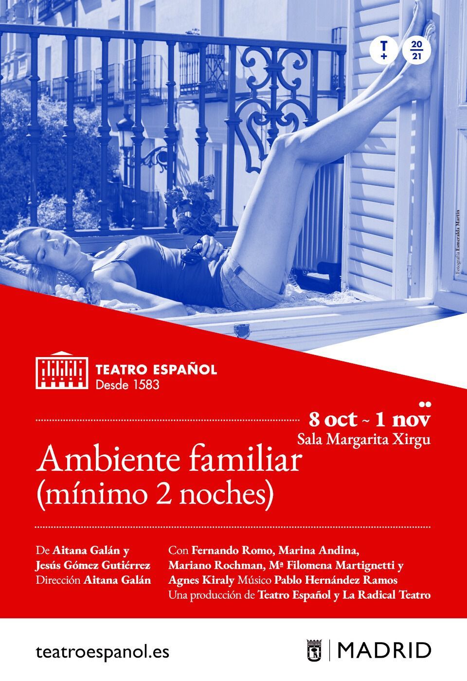 AMBIENTE FAMILIAR (Mínimo 2 noches) en el Teatro Español