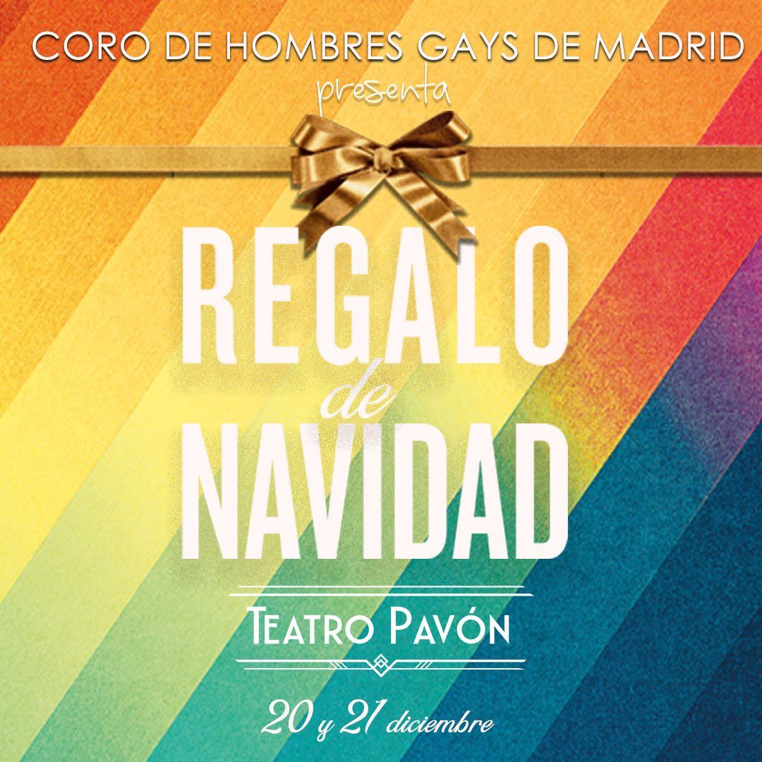 CORO DE HOMBRES GAY MADRID, REGALO DE NAVIDAD, en el Teatro Pavón