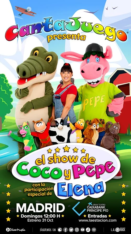 EL SHOW DE COCO Y PEPE – CANTAJUEGOS; en el Gran Teatro Caixabank Príncipe Pío