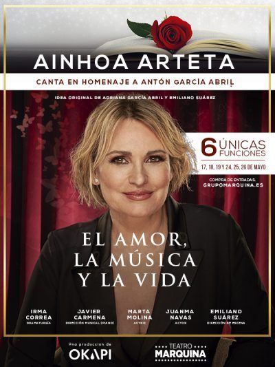 AINHOA ARTETA, EL AMOR, LA MÚSICA Y LA VIDA En El Teatro Marquina ...