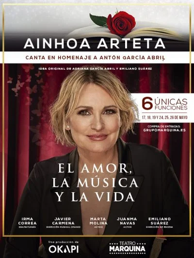 AINHOA ARTETA, EL AMOR, LA MÚSICA Y LA VIDA en el Teatro Marquina￼
