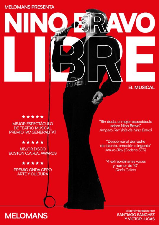 NINO BRAVO: LIBRE, EL MUSICAL en el Teatro Apolo