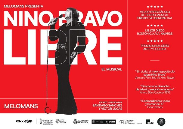 NINO BRAVO: LIBRE, EL MUSICAL en el Teatro Apolo
