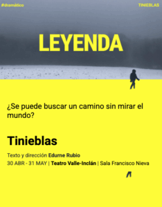 TINIEBLAS en el Teatro Valle Inclán - Madrid Es Teatro