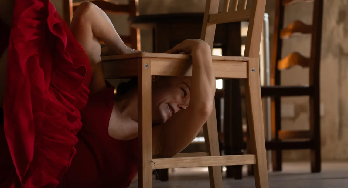 Rocío Molina CALENTAMIENTO en el Centro Danza Matadero