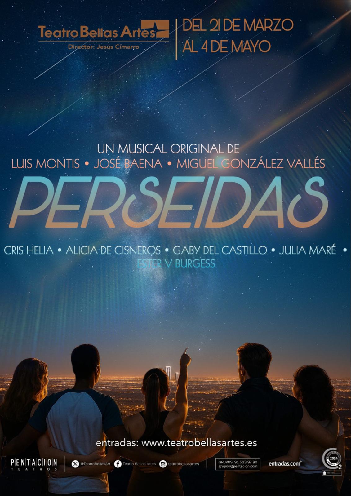 LAS PERSEIDAS – el musical – en el Teatro Bellas Artes