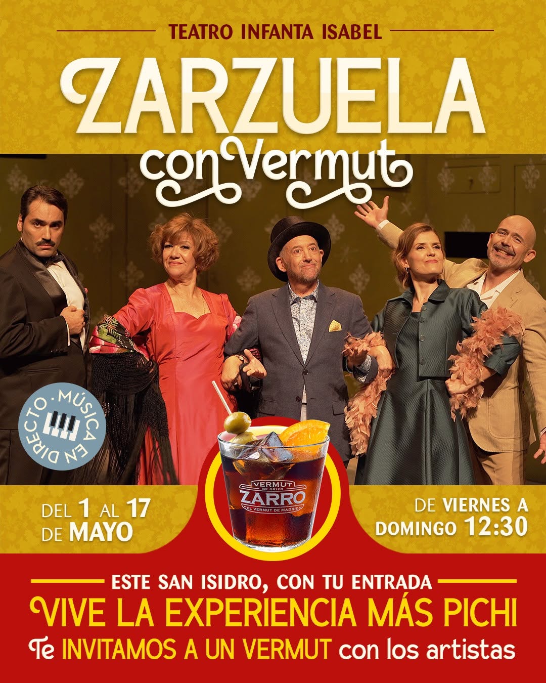 ZARZUELA CON  VERMUT en el Teatro Infanta IsabeL