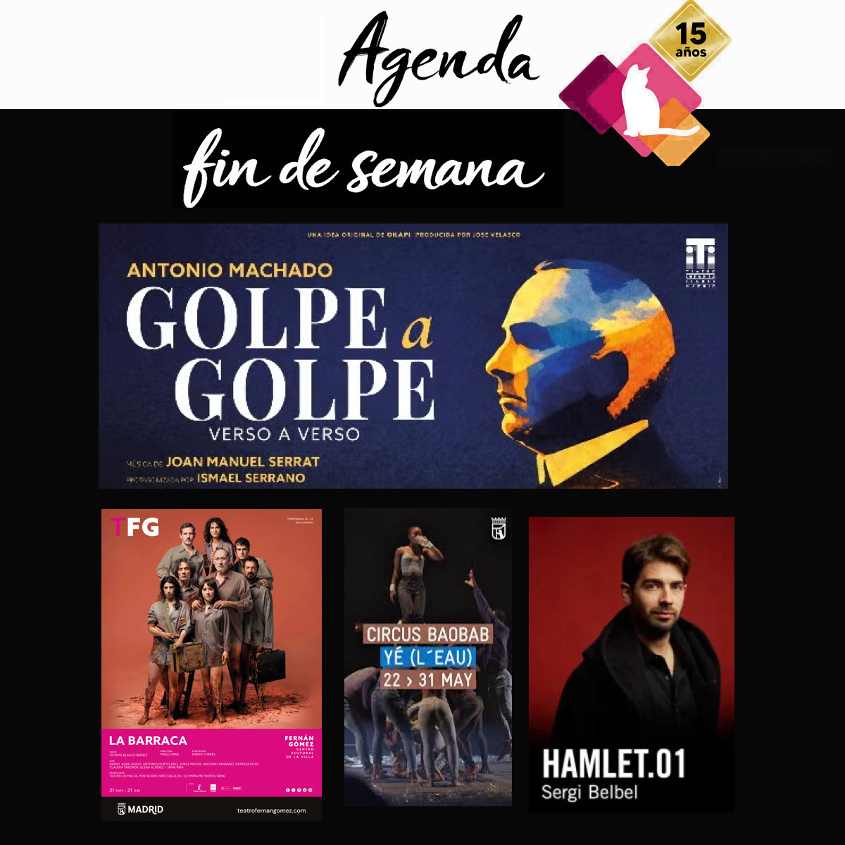 AGENDA TEATRO FIN DE SEMANA