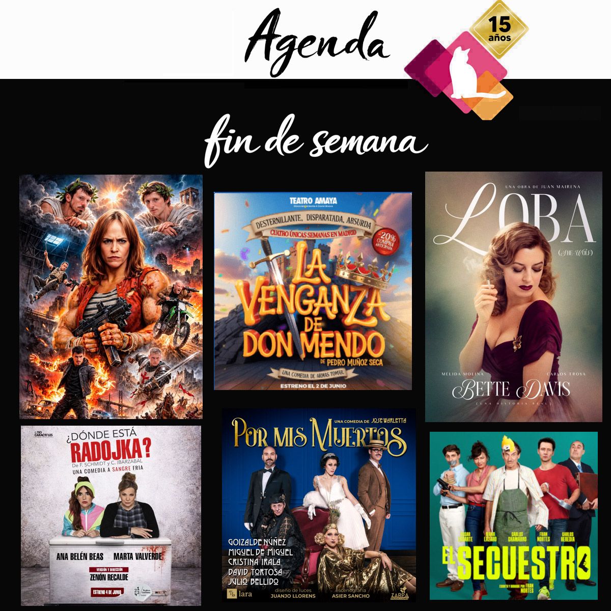 AGENDA TEATRO FIN DE SEMANA